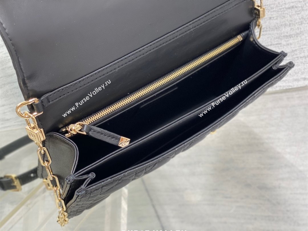 Miss Dior Top Handle Bag in black Cannage Lambskin 2023 (xxg-231024-04)