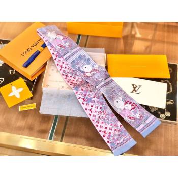 Louis Vuitton Silk Twill Monogram rabbit Bandeau pink (wtz-240116-02)