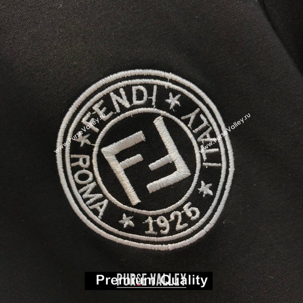 FENDI SPORTS JACKET AND PANTS BLACK 2020 (QIQI-20206385)