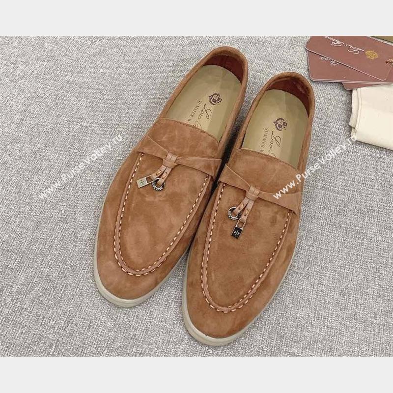 Loro Piana Summer Charms Walk Suede Women/Men Loafers 11 (kaola-23102611)