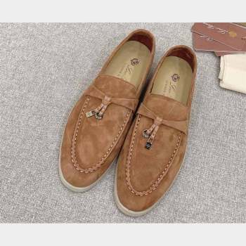 Loro Piana Summer Charms Walk Suede Women/Men Loafers 11 (kaola-23102611)