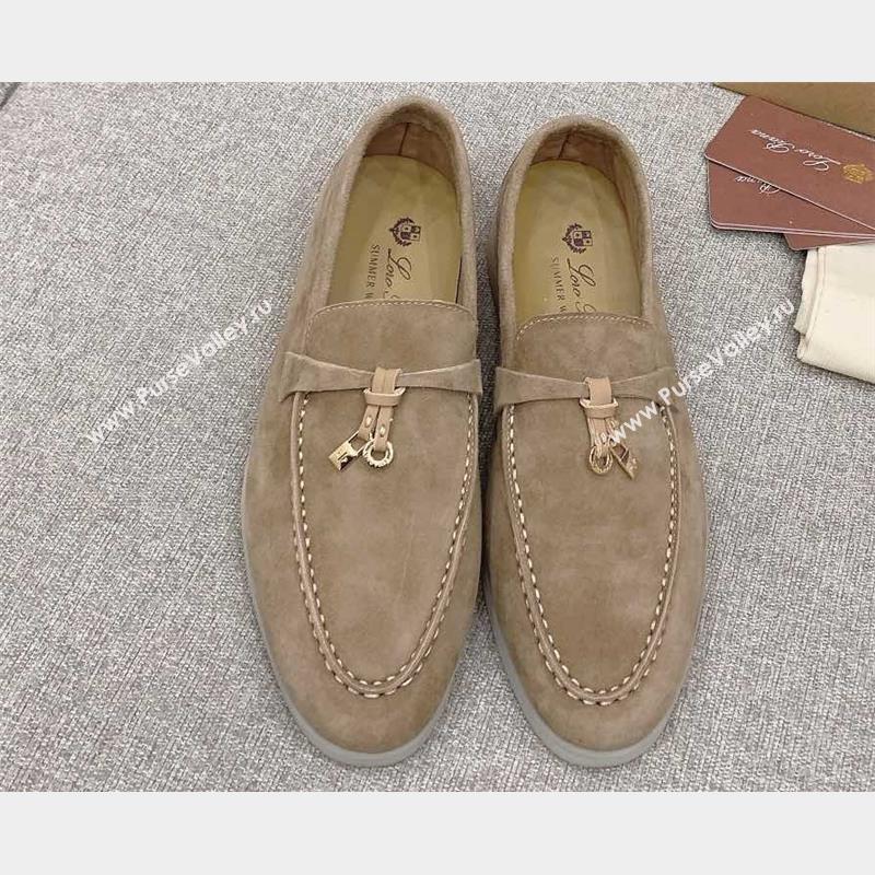 Loro Piana Summer Charms Walk Suede Women/Men Loafers 12 (kaola-23102612)