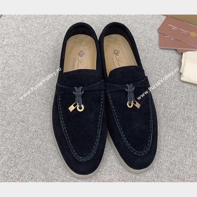 Loro Piana Summer Charms Walk Suede Women/Men Loafers 15 (kaola-23102615)