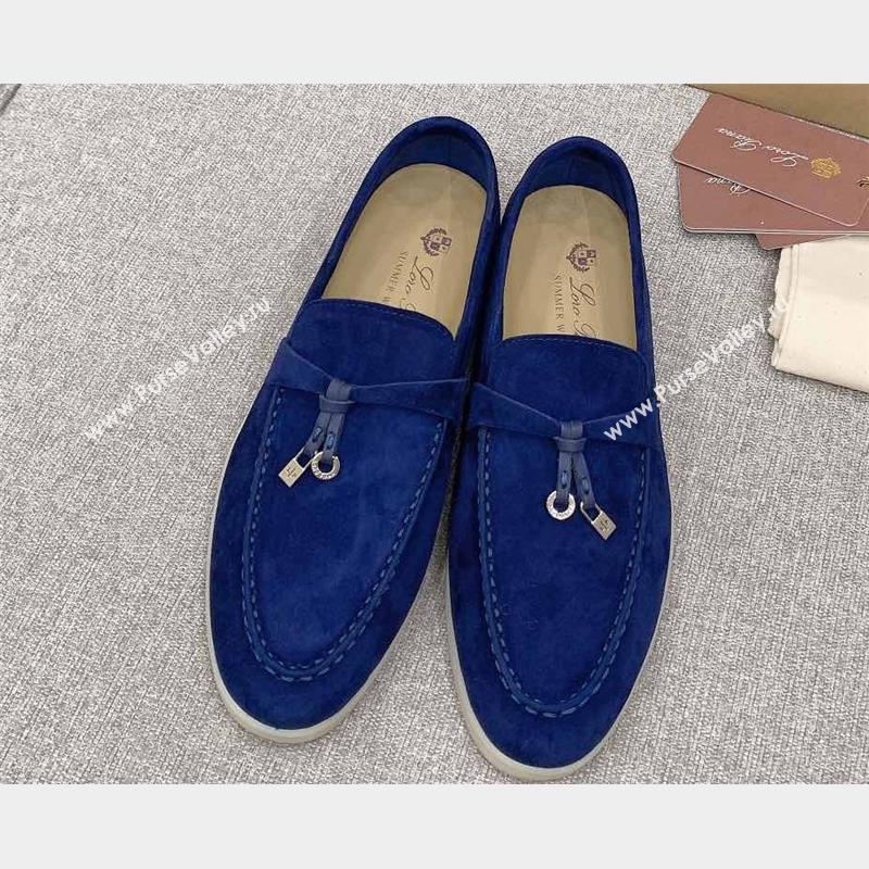 Loro Piana Summer Charms Walk Suede Women/Men Loafers 19 (kaola-23102619)