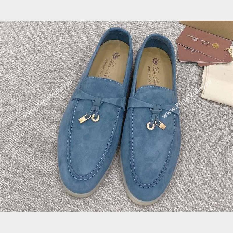 Loro Piana Summer Charms Walk Suede Women/Men Loafers 20 (kaola-23102620)