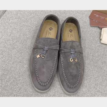Loro Piana Summer Charms Walk Suede Women/Men Loafers 24 (kaola-23102624)