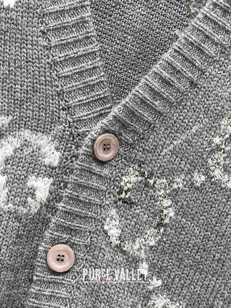 gucci Wool cardigan with GG intarsia 770507 gray 2023 (qiqi-231206-07)