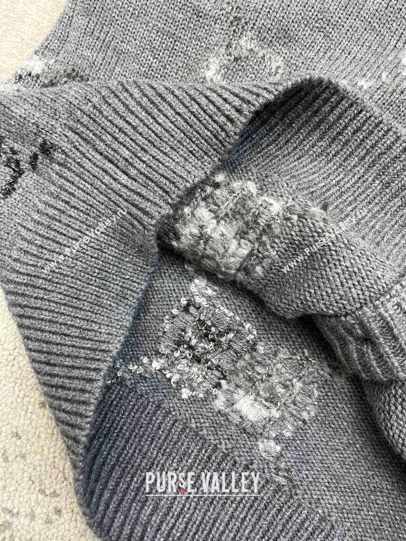 gucci Wool cardigan with GG intarsia 770507 gray 2023 (qiqi-231206-07)