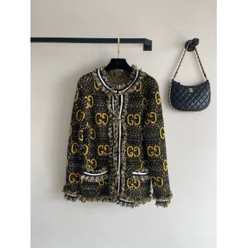 gucci Wool mohair GG cardigan 717469 2023 (qiqi-231206-08)