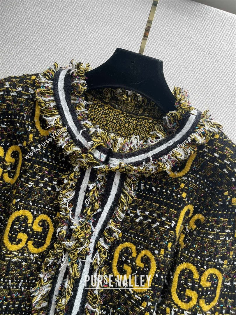 gucci Wool mohair GG cardigan 717469 2023 (qiqi-231206-08)