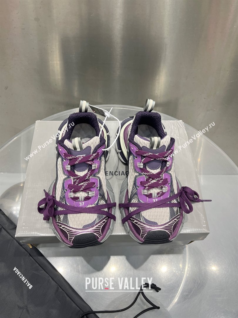 Balenciaga 3XL Sneaker in purple and grey mesh and polyurethane 2024 (xingqi8-240119-12)