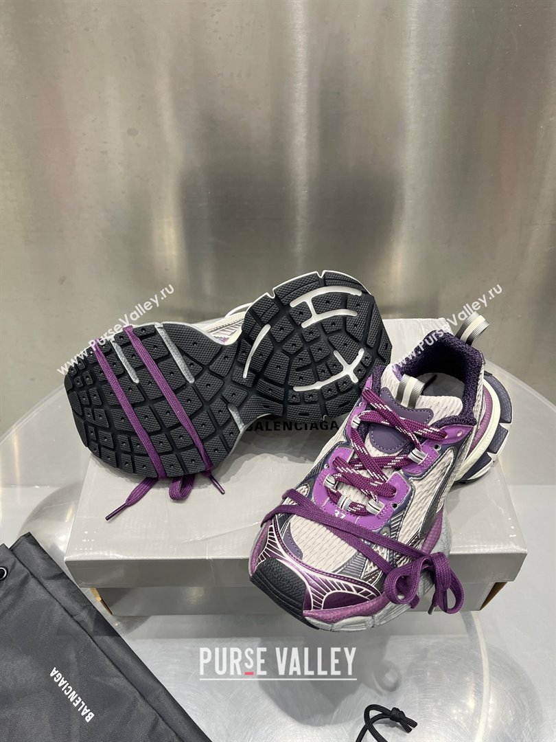 Balenciaga 3XL Sneaker in purple and grey mesh and polyurethane 2024 (xingqi8-240119-12)