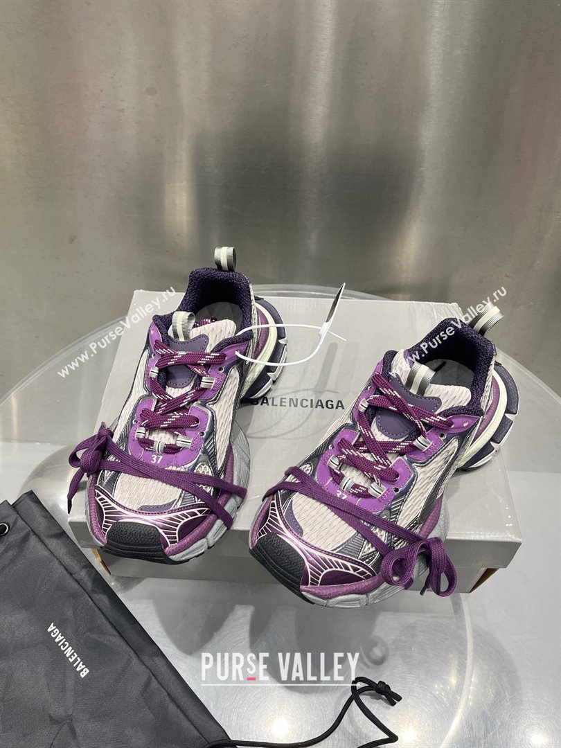 Balenciaga 3XL Sneaker in purple and grey mesh and polyurethane 2024 (xingqi8-240119-12)