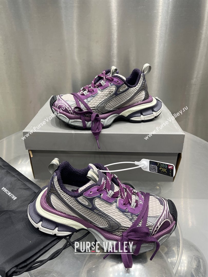 Balenciaga 3XL Sneaker in purple and grey mesh and polyurethane 2024 (xingqi8-240119-12)