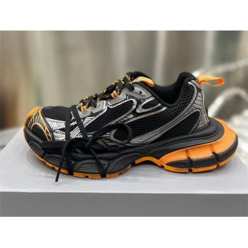 Balenciaga 3XL Sneaker in black, orange and grey mesh and polyurethane 2024 (xingqi8-240119-11)