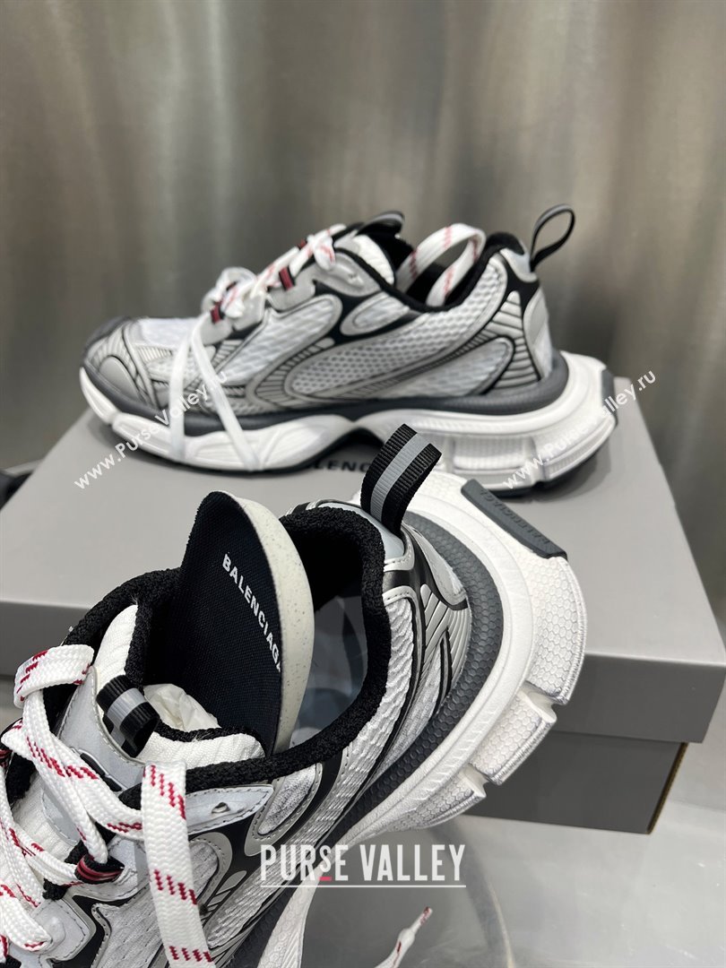 Balenciaga 3XL Sneaker in grey, white and red mesh and polyurethane 2024 (xingqi8-240119-05)