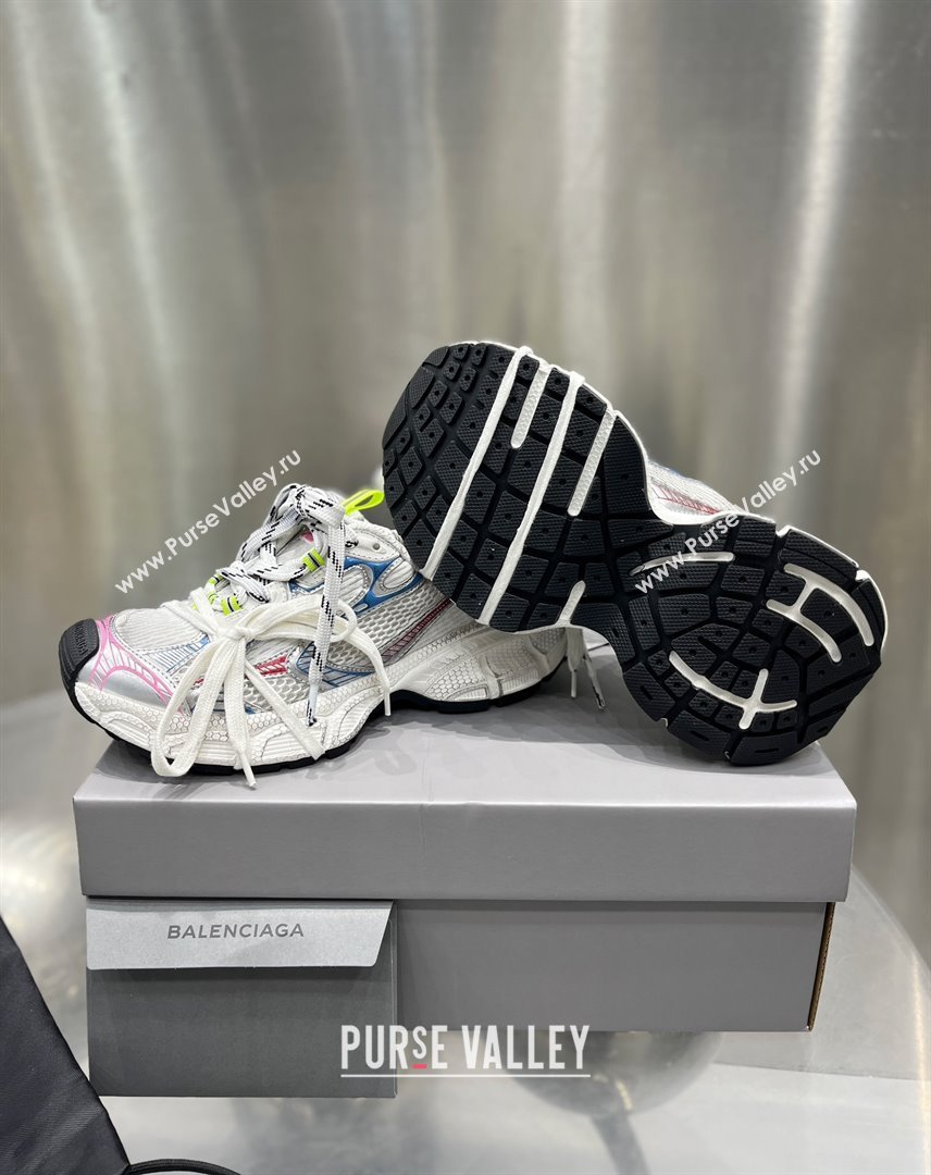 Balenciaga 3XL Sneaker in white, red and blue mesh and polyurethane 2024 (xingqi8-240119-06)