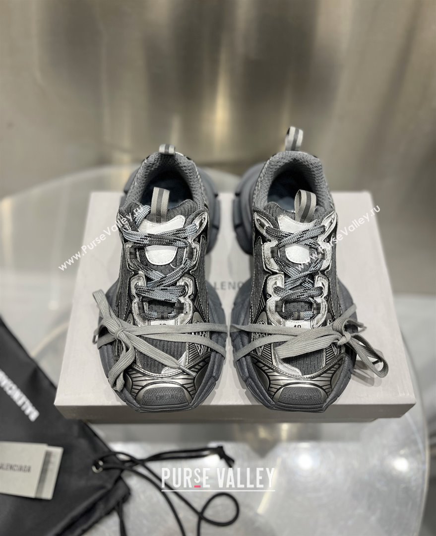 Balenciaga 3XL Sneaker in grey and black mesh and polyurethane 2024 (xingqi8-240119-08)