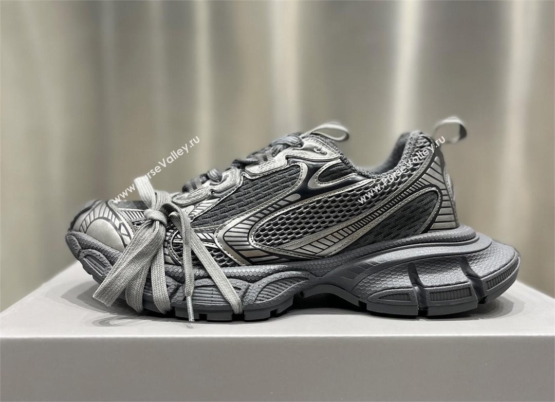 Balenciaga 3XL Sneaker in grey and black mesh and polyurethane 2024 (xingqi8-240119-08)