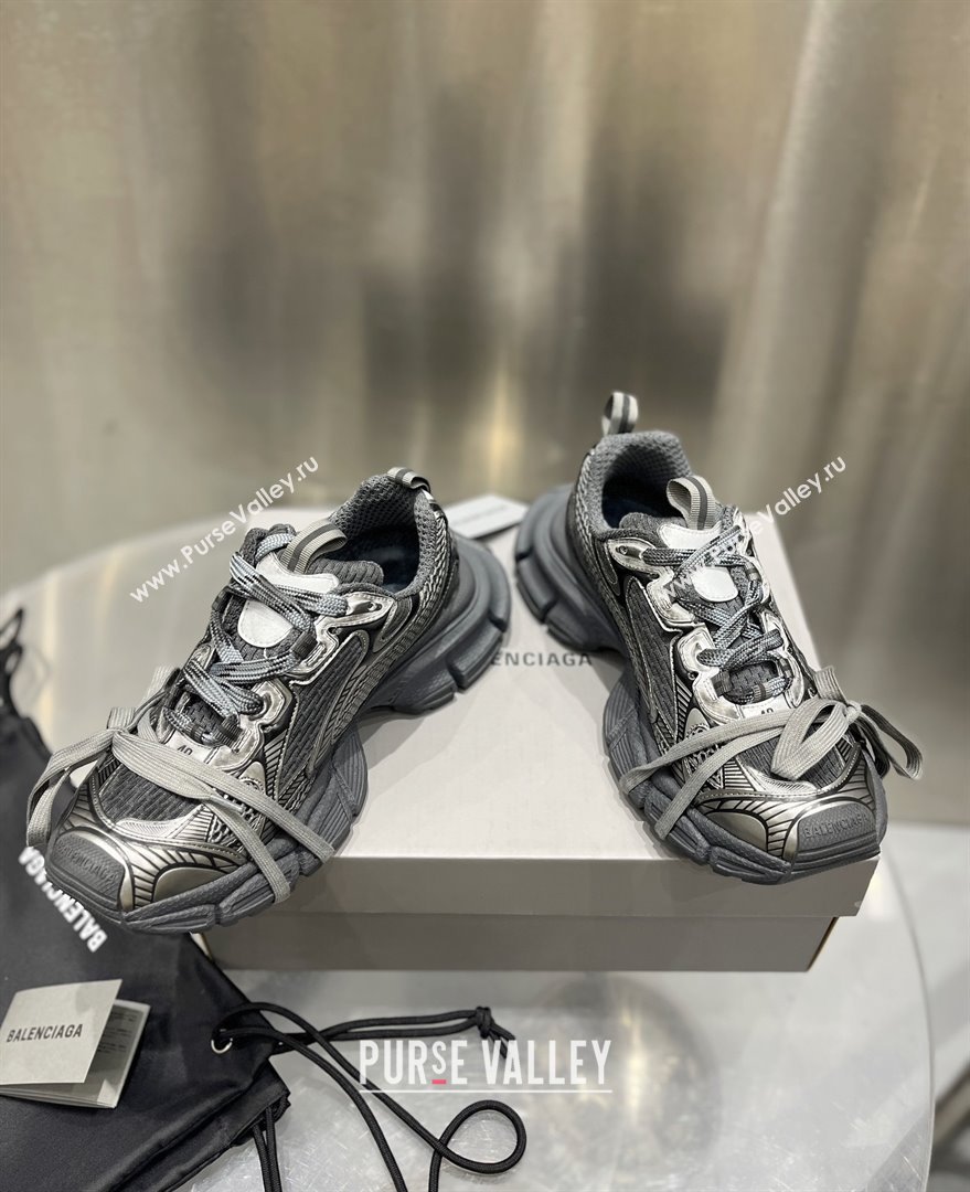 Balenciaga 3XL Sneaker in grey and black mesh and polyurethane 2024 (xingqi8-240119-08)