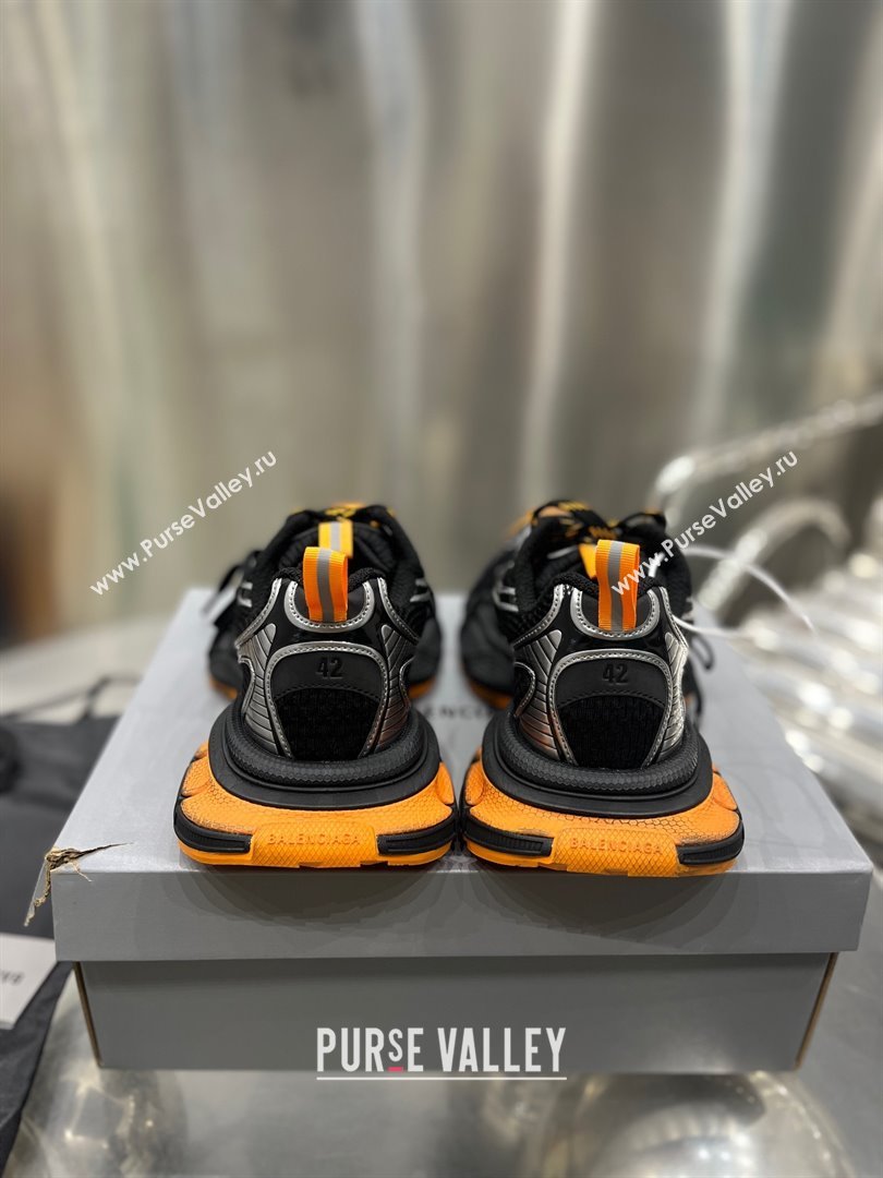 Balenciaga 3XL Sneaker in black, orange and grey mesh and polyurethane 2024 (xingqi8-240119-11)