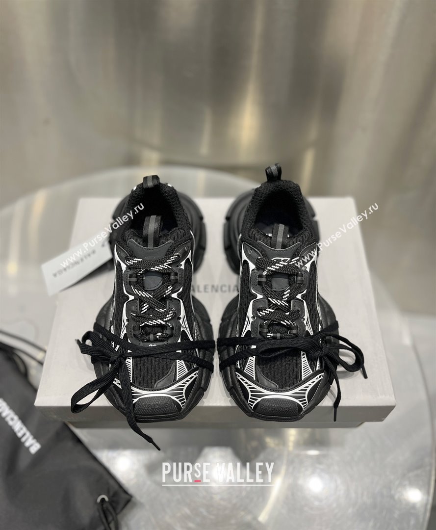 Balenciaga 3XL Sneaker in black and white mesh and polyurethane 2024 (xingqi8-240119-09)