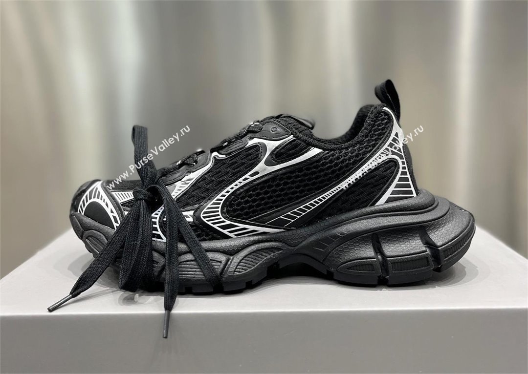 Balenciaga 3XL Sneaker in black and white mesh and polyurethane 2024 (xingqi8-240119-09)