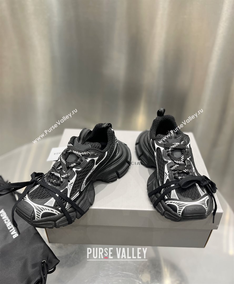 Balenciaga 3XL Sneaker in black and white mesh and polyurethane 2024 (xingqi8-240119-09)