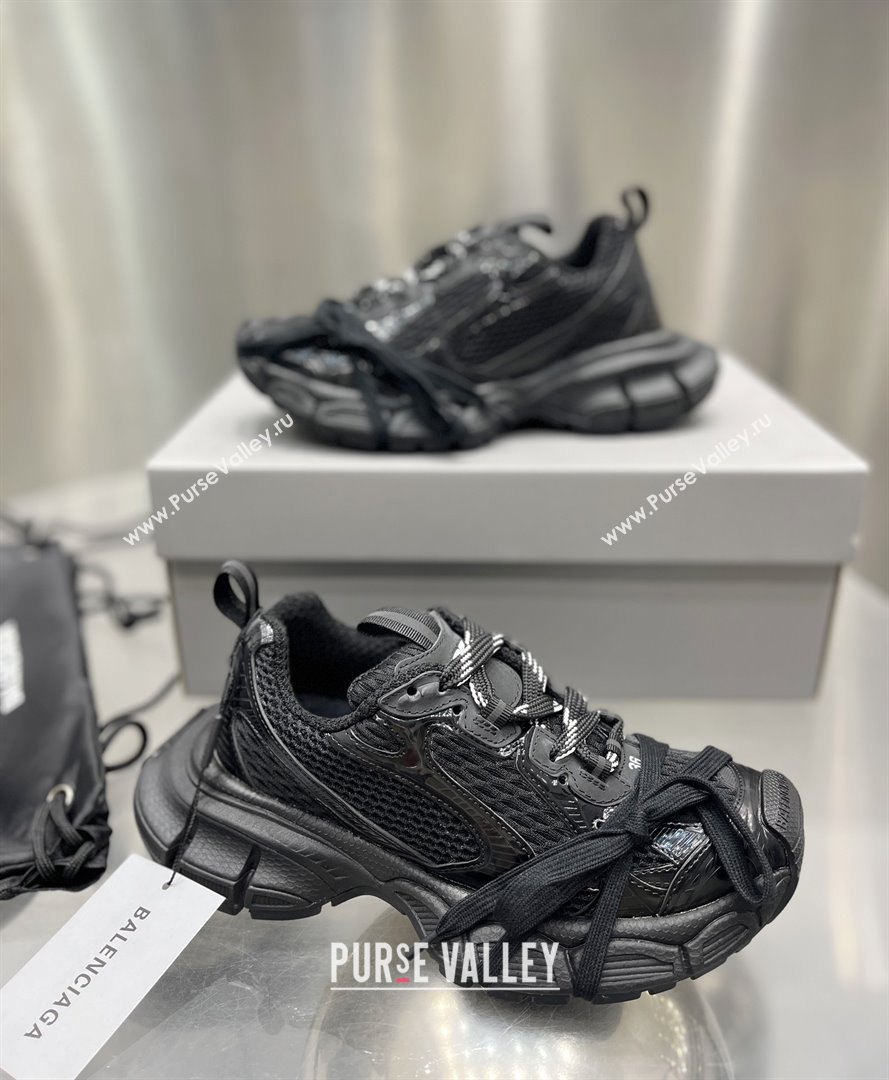 Balenciaga 3XL Sneaker in black mesh and polyurethane 2024 (xingqi8-240119-10)