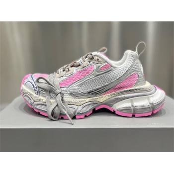 Balenciaga 3XL Sneaker in white, grey and pink mesh and polyurethane 2024 (xingqi8-240119-13)