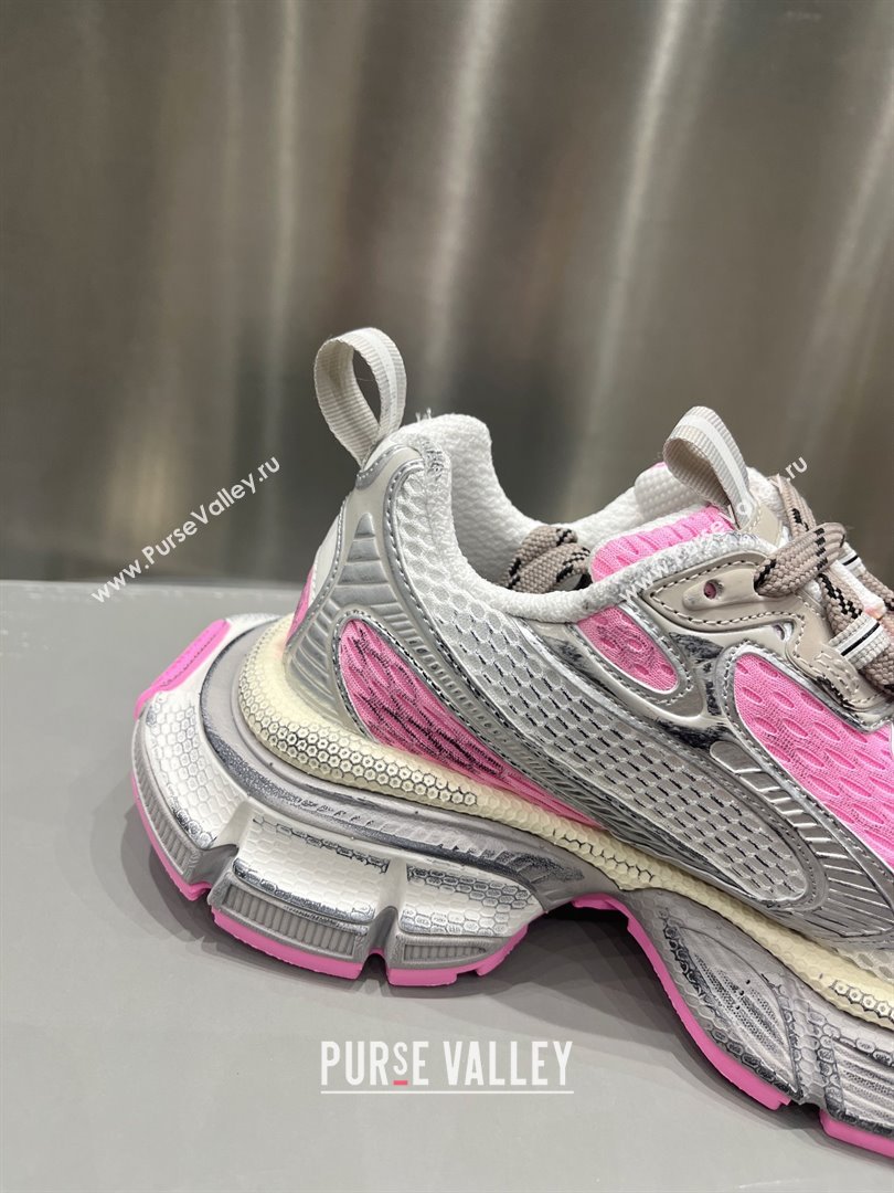 Balenciaga 3XL Sneaker in white, grey and pink mesh and polyurethane 2024 (xingqi8-240119-13)