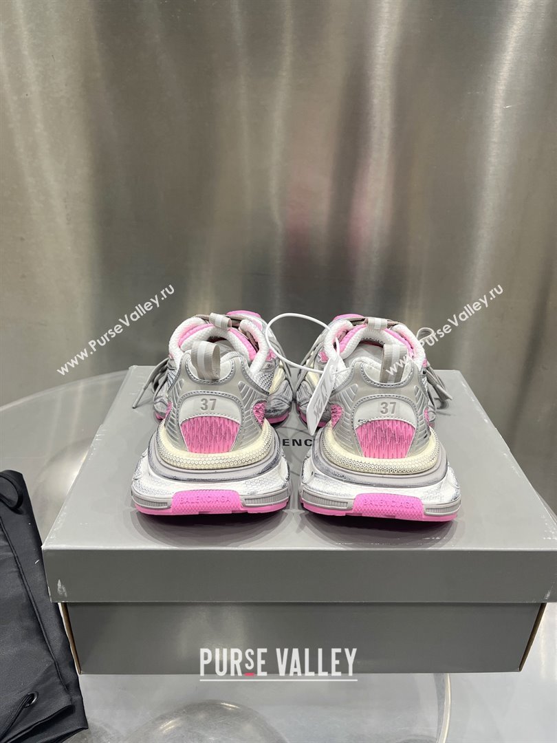 Balenciaga 3XL Sneaker in white, grey and pink mesh and polyurethane 2024 (xingqi8-240119-13)