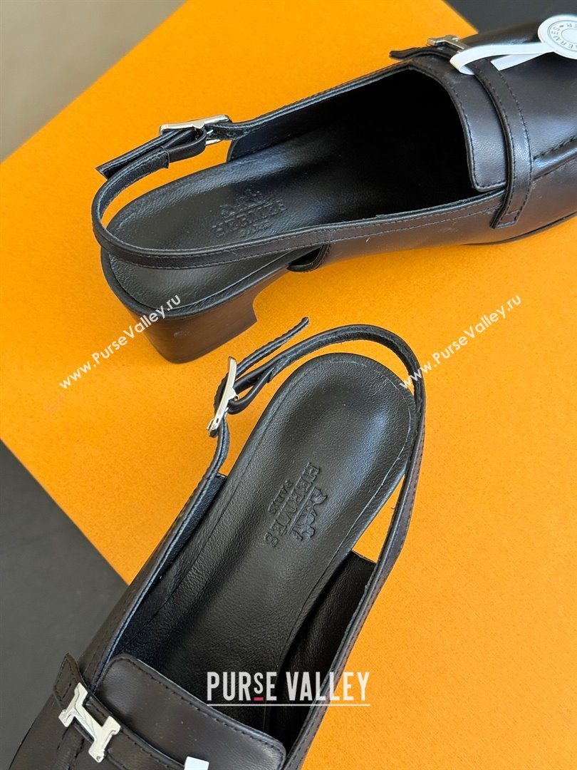 Hermes Infinie 50 pumps in sheepskin black 2024 (ssxy-240119-03)