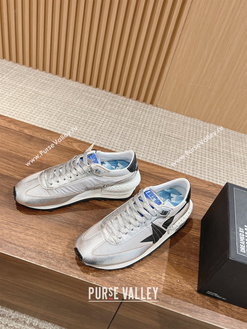 Golden Goose Women’s Marathon with silver nylon upper and black star 2024 (jmb-231213-03)