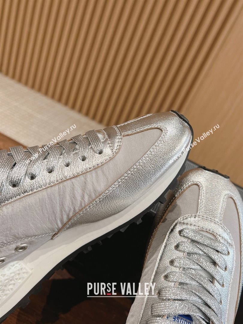 Golden Goose Women’s Marathon with silver nylon upper and black star 2024 (jmb-231213-03)