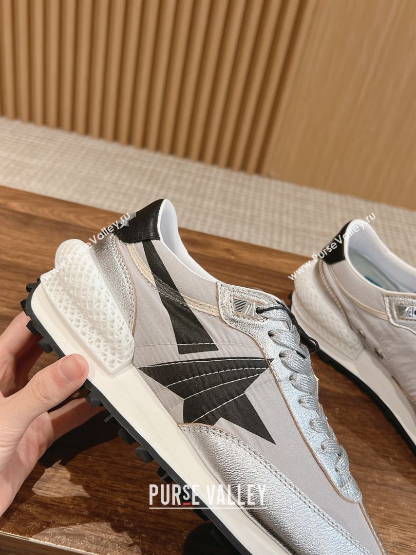 Golden Goose Women’s Marathon with silver nylon upper and black star 2024 (jmb-231213-03)