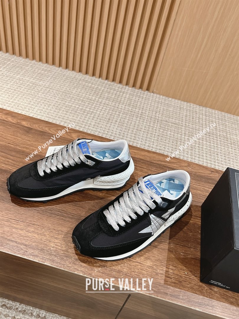 Golden Goose Women’s Marathon with black nylon upper and white star 2024 (jmb-231213-01)