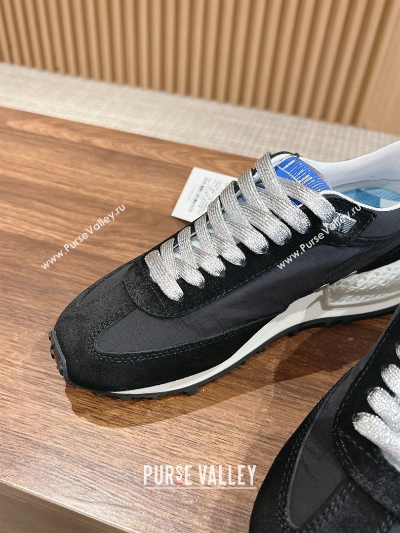 Golden Goose Women’s Marathon with black nylon upper and white star 2024 (jmb-231213-01)