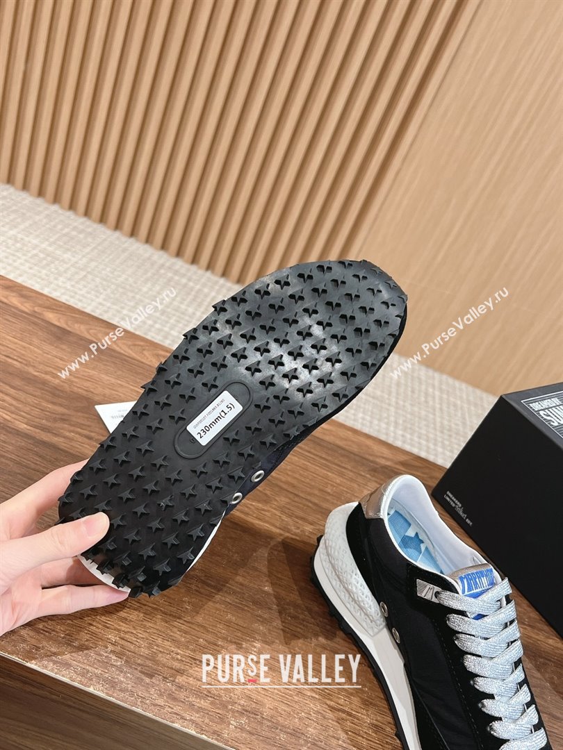 Golden Goose Women’s Marathon with black nylon upper and white star 2024 (jmb-231213-01)