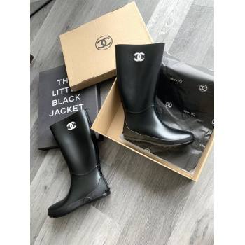 Chanel black rain boots 2020 (nono-201030-6)