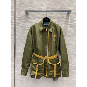 PRADA Re-Nylon jacket LODEN GREEN spring 2024 (qiqi-240315-22)