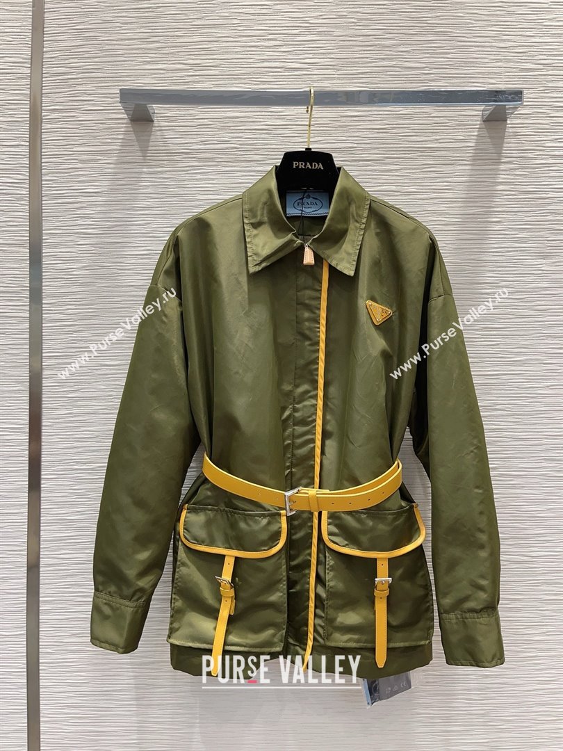 PRADA Re-Nylon jacket LODEN GREEN spring 2024 (qiqi-240315-22)