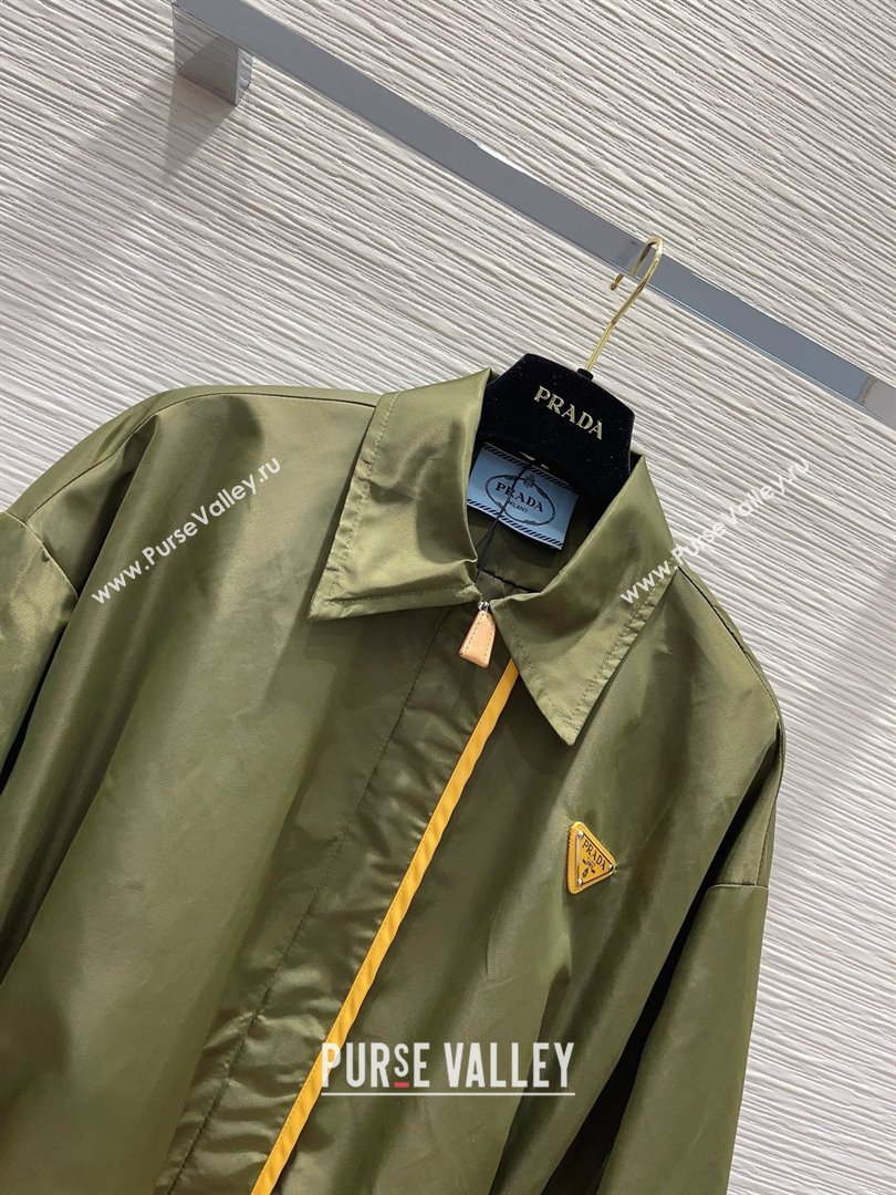 PRADA Re-Nylon jacket LODEN GREEN spring 2024 (qiqi-240315-22)