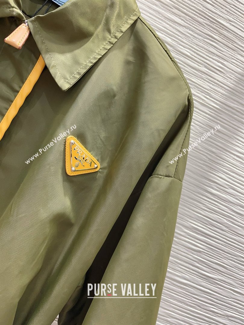 PRADA Re-Nylon jacket LODEN GREEN spring 2024 (qiqi-240315-22)