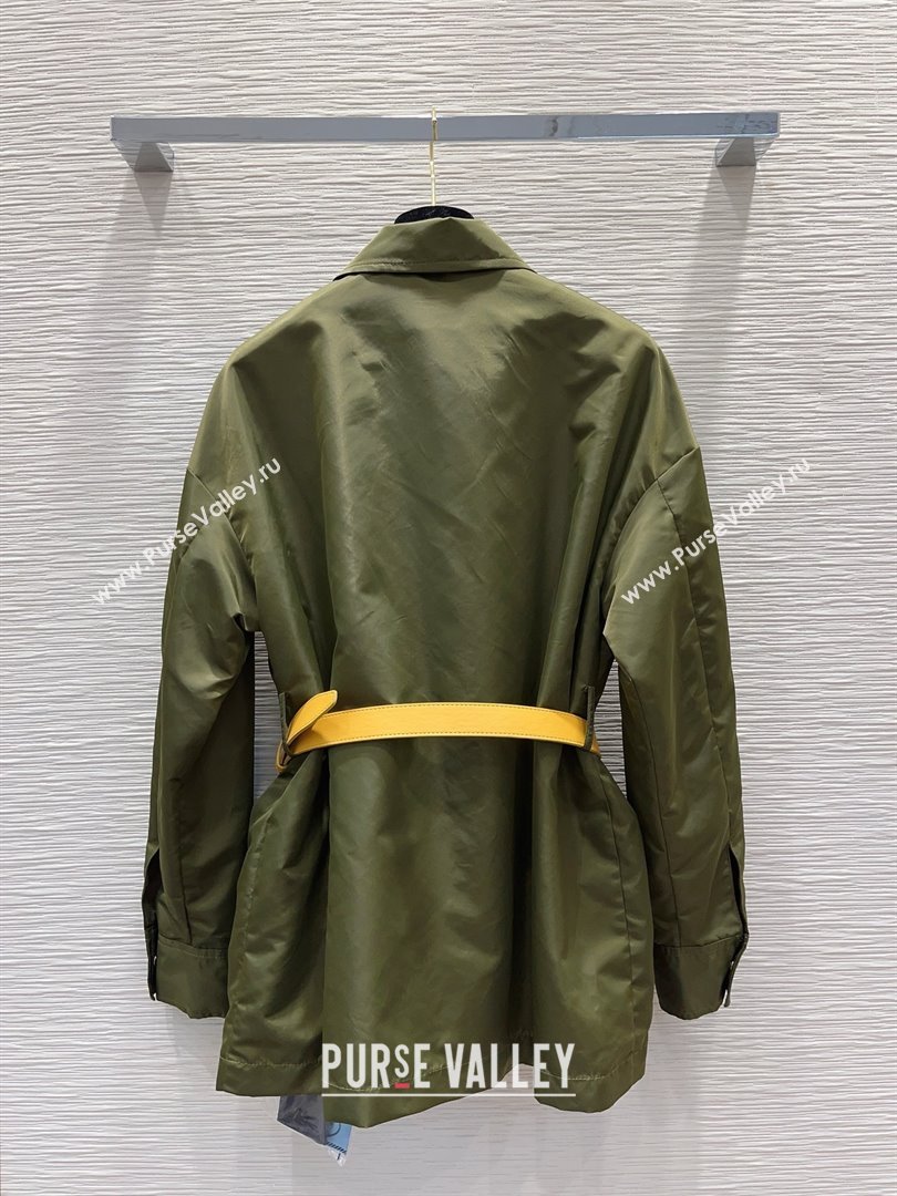 PRADA Re-Nylon jacket LODEN GREEN spring 2024 (qiqi-240315-22)