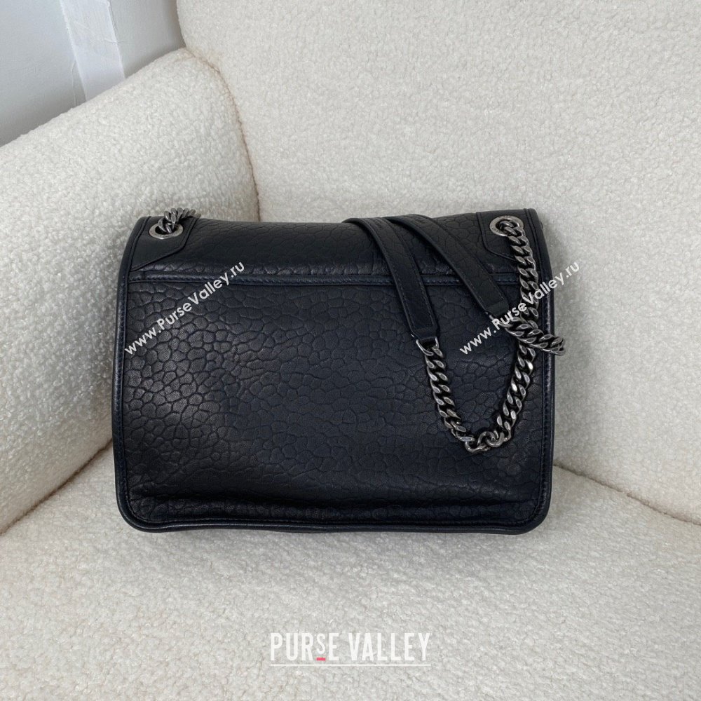 Saint Laurent niki medium Bag in grained lambskin 633178 Black(original quality) (bige-240120-01)