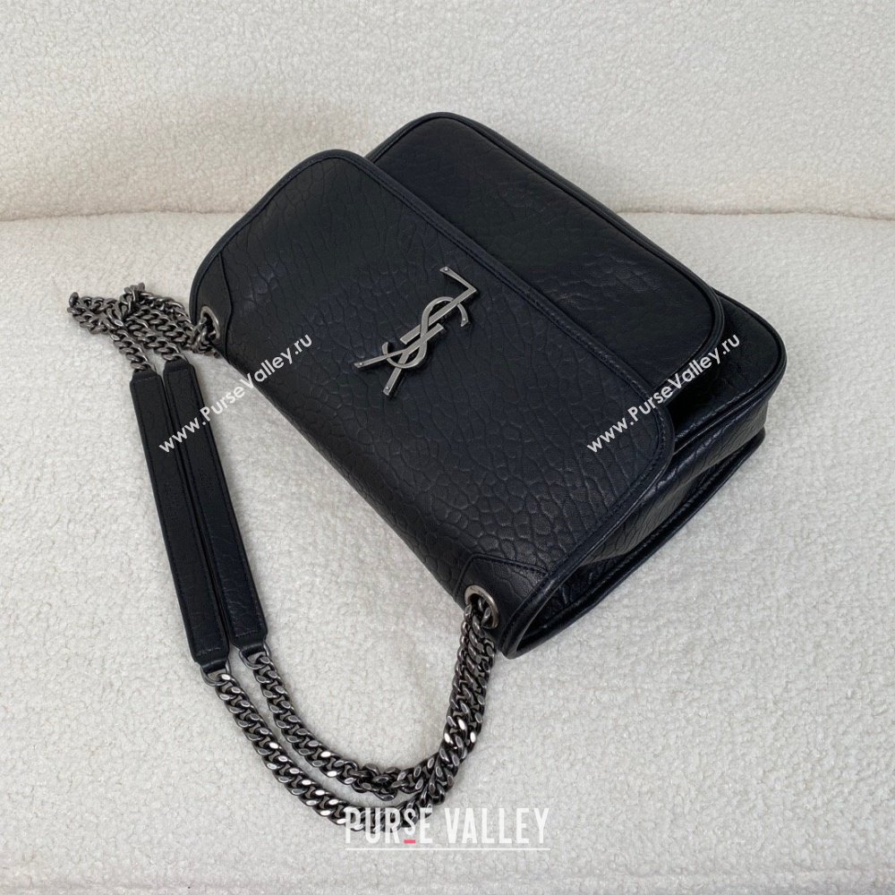 Saint Laurent niki medium Bag in grained lambskin 633178 Black(original quality) (bige-240120-01)