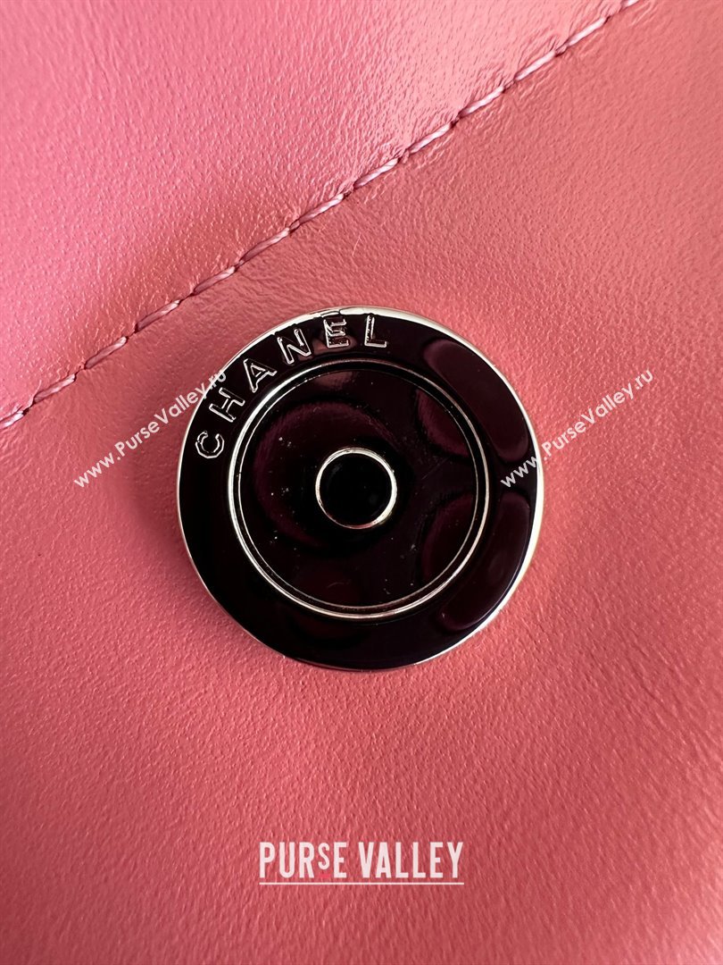 Chanel Shiny Calfskin Rainbow Metal PINK 22 Handbag AS3261 2024 (JIYUAN-231209-02)