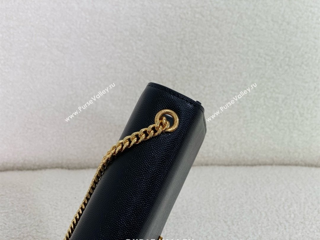 Saint Laurent Kate Medium Bag In grained leather black with gold hardware 2024(original quality) (bige-240416-02)