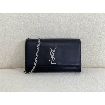 Saint Laurent Kate Medium Bag In sheepskin black with silver hardware 2024(original quality) (bige-240416-01)